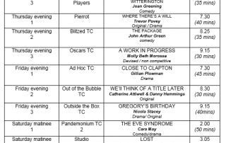 Brentwood Drama festival list | Brentwood Theatre