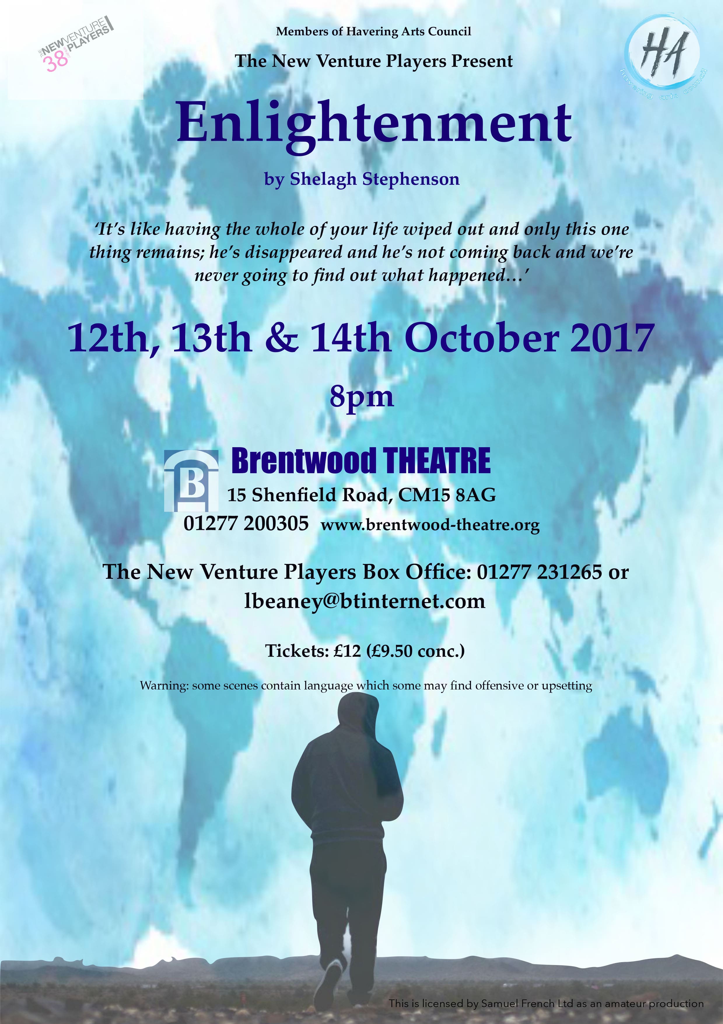 Enlightenment | The New Venture Players | Brentwood Theatre