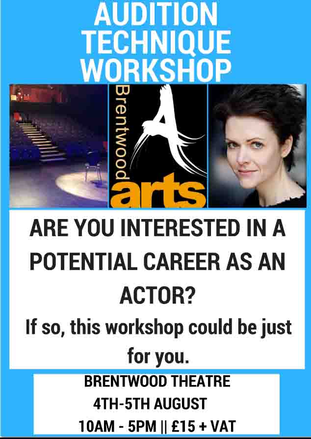 Audition Technique Workshop | Brentwood Arts | Brentwood Theatre